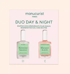 Byphasse MANUCURIST_SET Duo Day & Night Keratine Booster odżywka do paznokci 15ml + Maska S.O.S do paznokci 15ml
