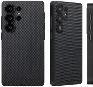 Viedtālruņa vāciņš Pitaka Cairn Case MagSafe priekš Samsung Galaxy S25 Ultra melns un pelēks