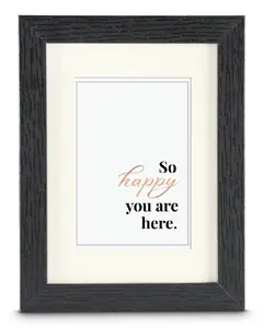 Hama Serena Single Picture Frame Black MDF FSC 100% Certified