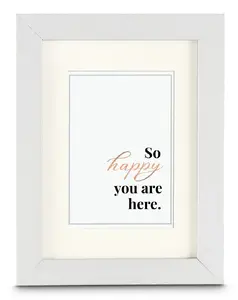 Hama Serena Single Picture Frame White MDF Glass Forest Stewardship Council 10 x 15 cm