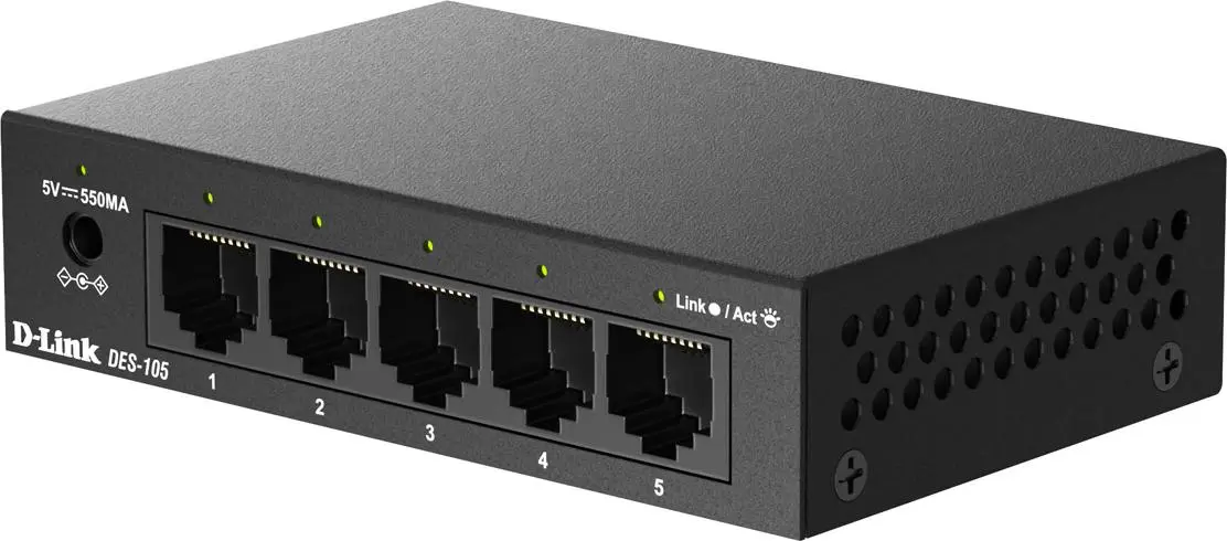 D-Link DES-105/V/E 5-Port Switch (DES-105/V/E), DES-105/V/E