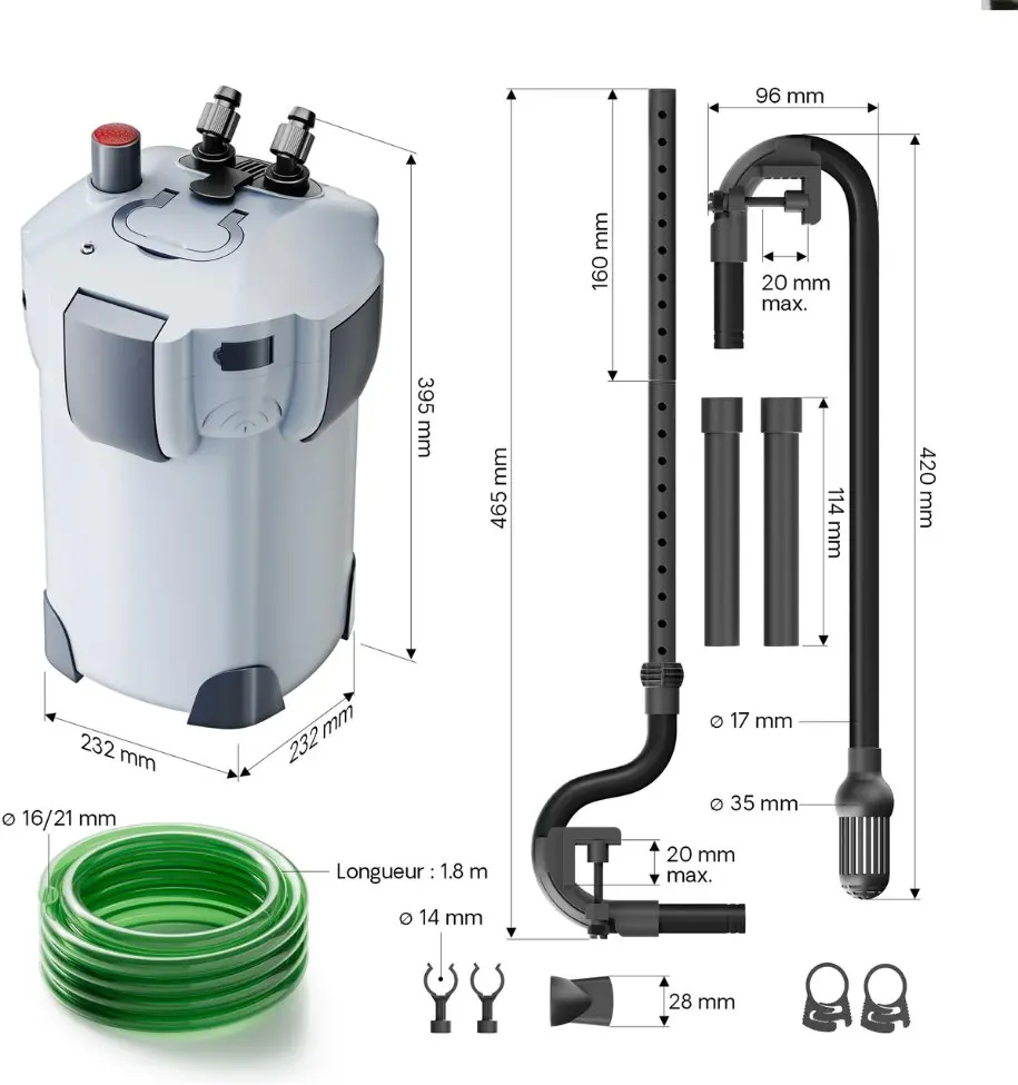 Ārējais akvārija filtrs Exo Terra SUNSUN