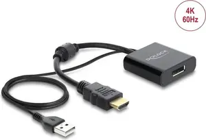 Delock adapteris HDMI vīrišķais uz DisplayPort sievišķo 4K 60 Hz