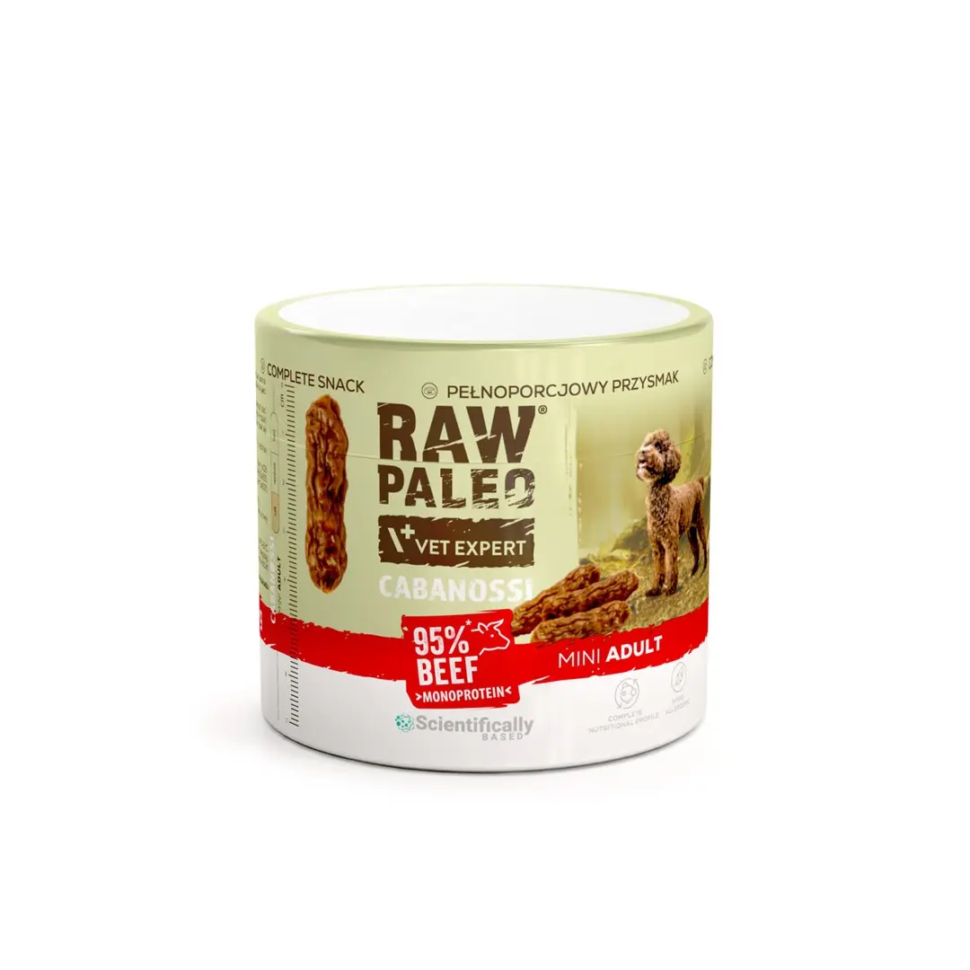 Kārums suņiem VetExpert Raw Paleo Cabanossi