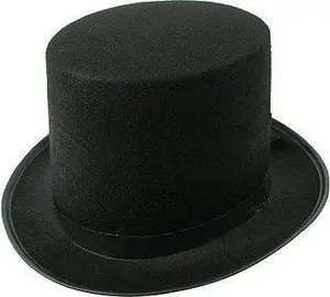 GoDan Black Top Hat Cylinder - 1 pc Universal Size