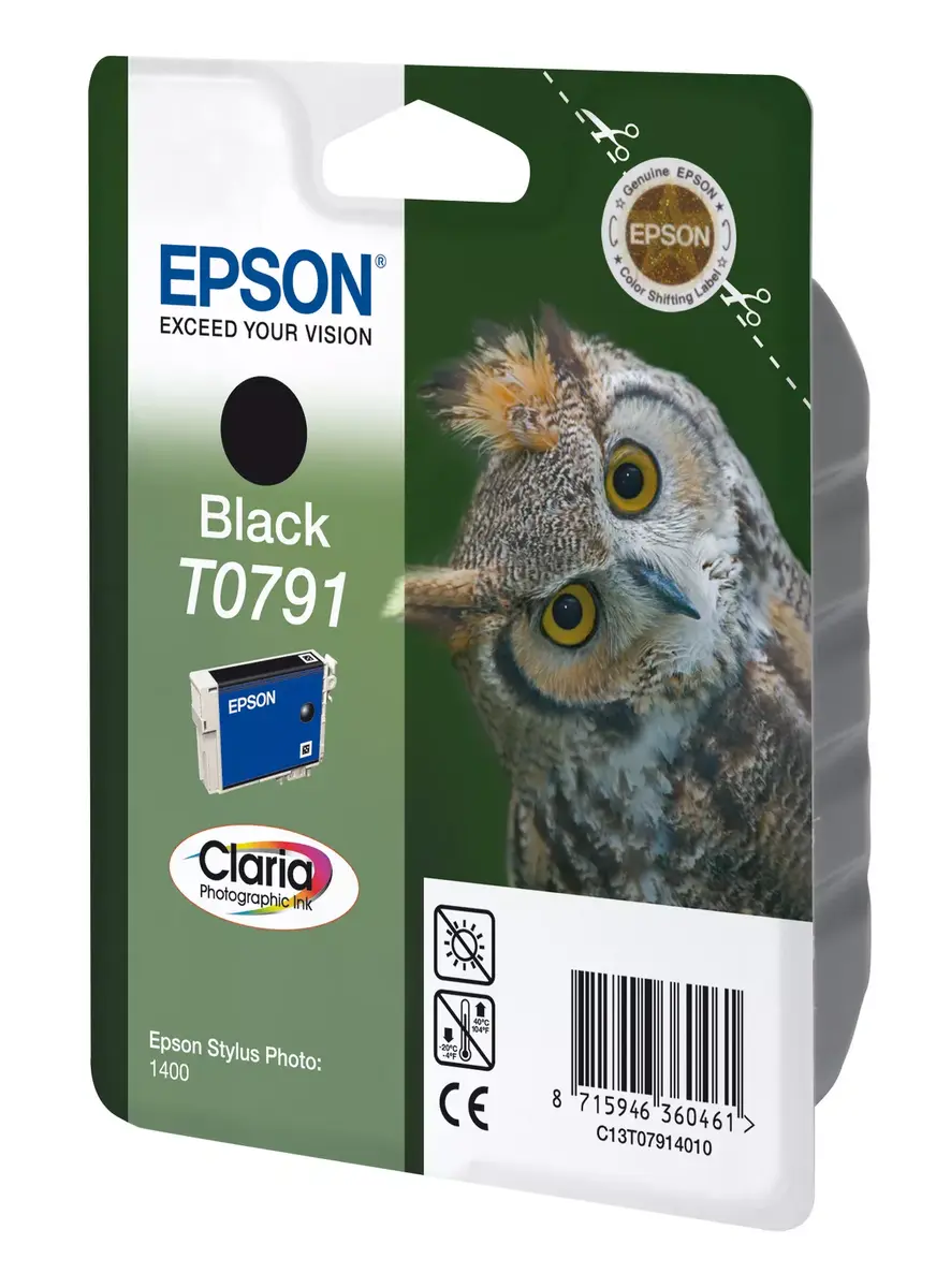 Картридж Epson Singlepack Black T0791 Claria Photographic Ink Black Photo 2