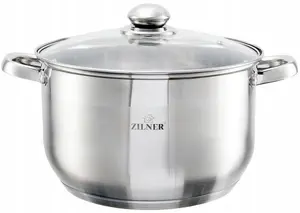 Zilner Stainless Steel Pot 7.6L 26cm with 5-Layer Bottom