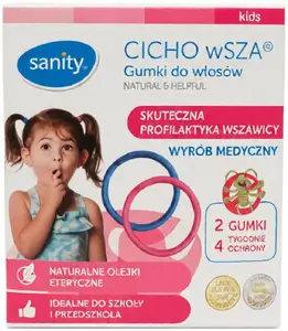 Tzmo SANITY_Kids CICHO wSZA matu gumijas pret utīm 2 gab.