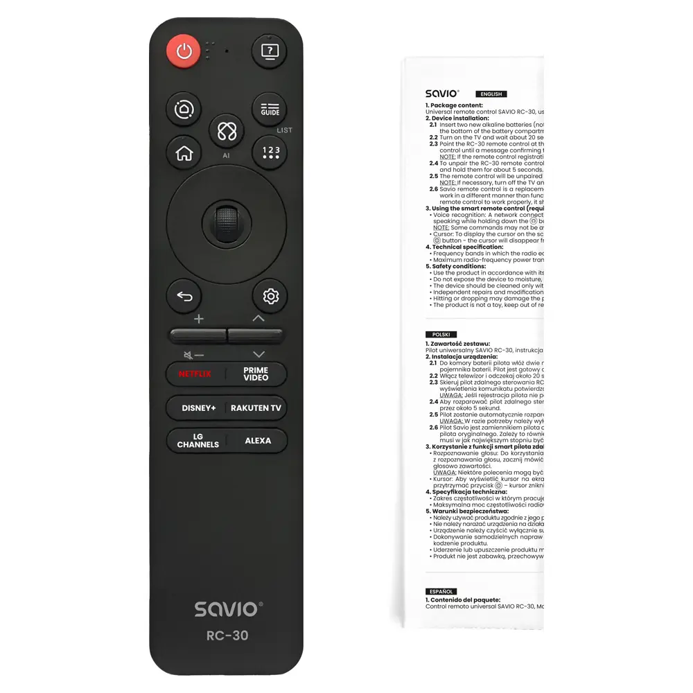 Пульт ДУ Savio RC-30 для LG Photo 6