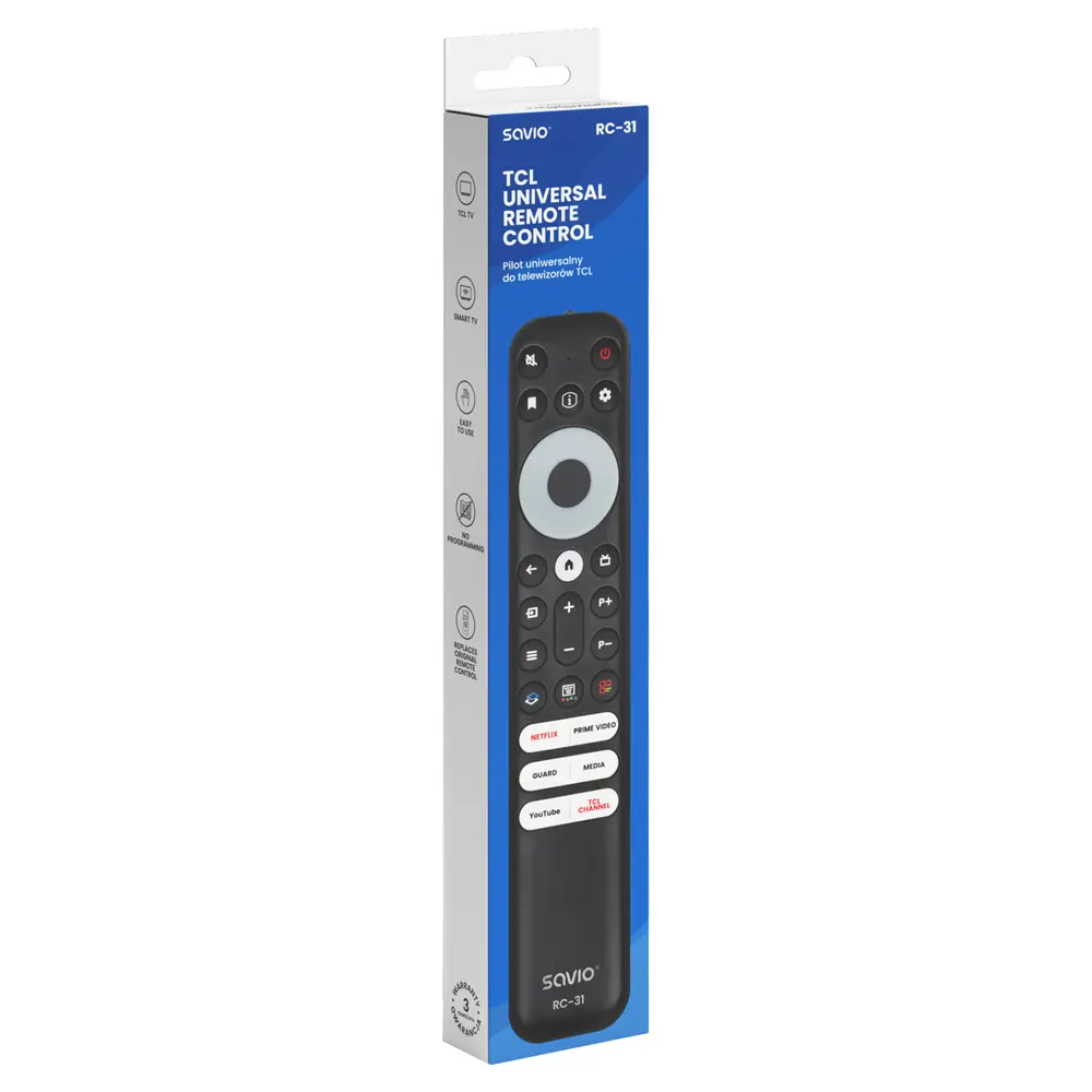 Пульт ДУ Savio RC-31 для телевизоров TCL Smart TV Photo 2