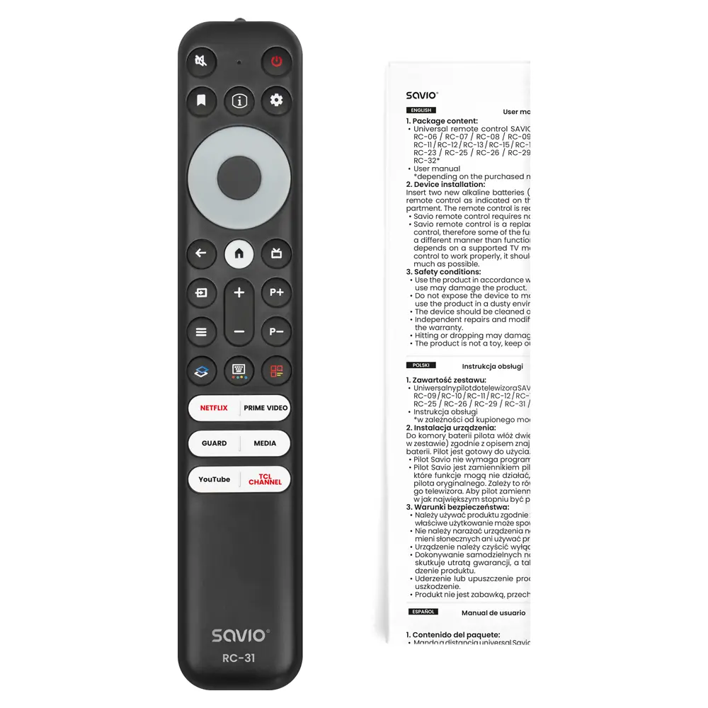 Пульт ДУ Savio RC-31 для телевизоров TCL Smart TV Photo 6