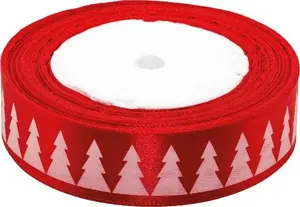 BREWIS Satin Ribbon Christmas 25mm 22m Color 1