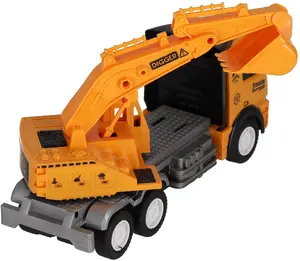 Mega Creative 25-1GA Radio-Controlled Construction Truck and Excavator