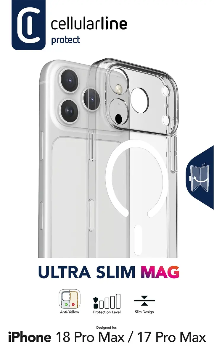 Cellularline Ultra Slim Mag Cover for iPhone 18 Pro Max Photo 7