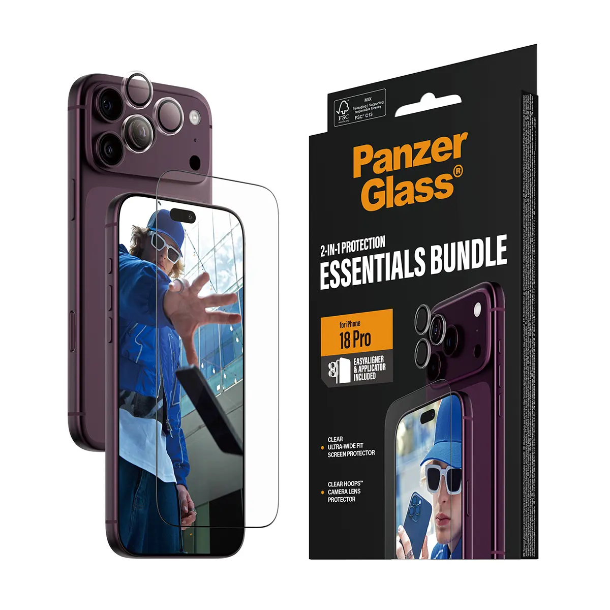 PanzerGlass 2-in-1 Essentials komplekts iPhone 18 Pro Max Photo 6