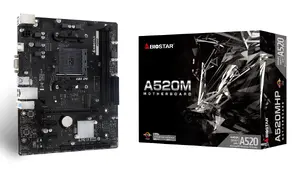Mātesplate BIOSTAR A520MHP 2.0 Socket AM4 Micro ATX AMD A520 Chipset