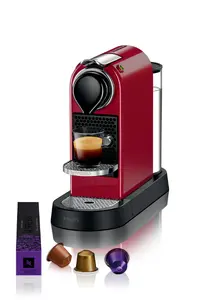 Krups Nespresso XN7415 Capsule Coffee Machine Fully-auto 1260 W 1 L Red Countertop Espresso Maker