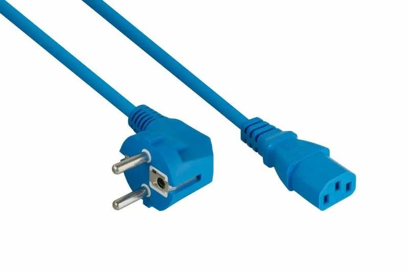 Strāvas kabelis Alcasa Kabelmeister SK0130-B005 Zils