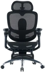 Sihoo C300 PRO V2 Black Office Chair with Footrest