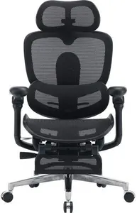 Sihoo Office Chair C500 V2 Ultra Black with Footrest