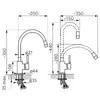 FERRO ZORBA BZR4BSSBC Kitchen Sink Mixer Tap Photo 2