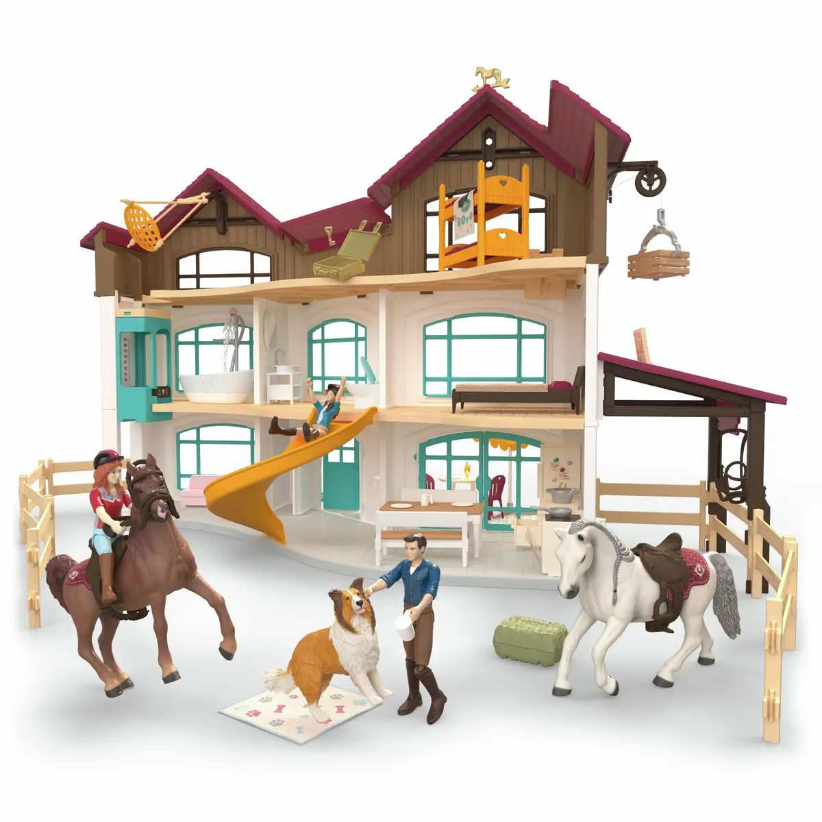 Schleich HORSE CLUB Ezera villa rotaļu komplekts Photo 6