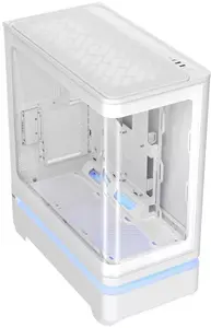 SilentiumPC ATX Computer Case PRIME AP304 TG ARGB White with Tempered Glass Side Panel and Four 120mm ARGB Fans