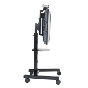 CHIEFTEC PFCUB Mobile AV Cart for 42" to 82" Flat Panels with Maximum Weight Capacity of 90.72 kg and VESA up to 800 x 500 mm in Black