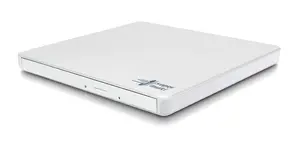Hitachi-LG Slim Portable DVD-Writer GP60NW60.AUAE12W DVD±RW USB 2.0 External White Tray Desktop Laptop