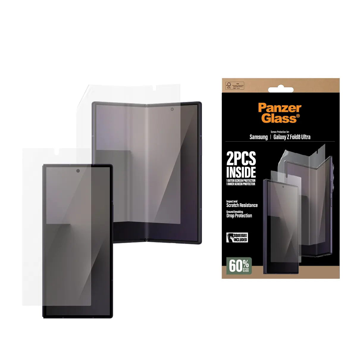 PanzerGlass ekrāna aizsargs Samsung Galaxy Z Fold8 Ultra Photo 2