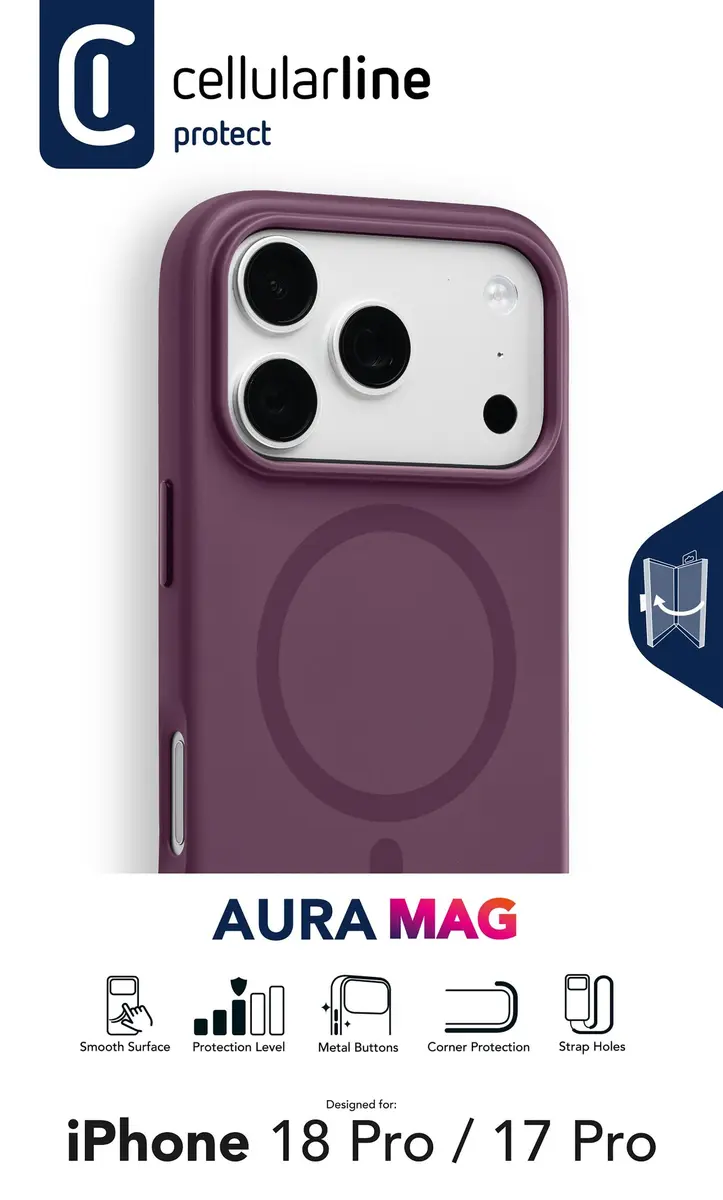 Чехол Cellularline Aura MAG для iPhone 17 Pro / 18 Pro Photo 6