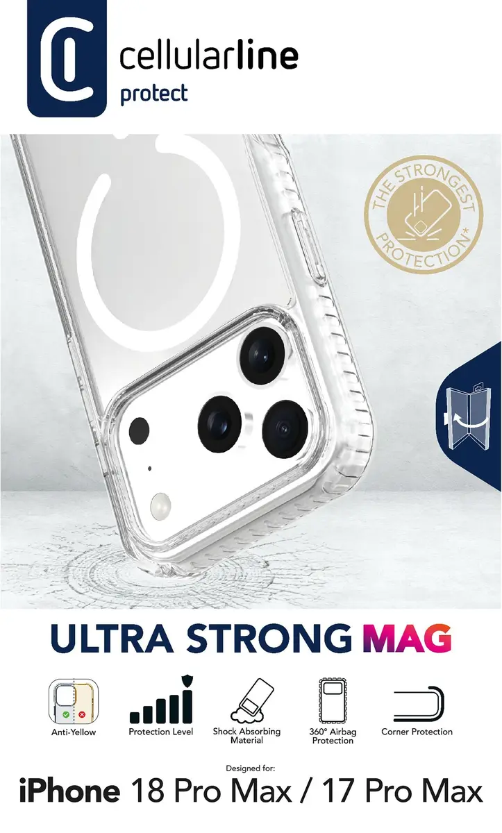 Cellularline ULTRA STRONG MAG Cover for iPhone 18 Pro Max Photo 8