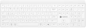 Wireless Keyboard Natec Tang US Bluetooth and 2.4GHz Quiet Slim White