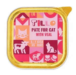 Tillo TILLO Veal Pate Wet Cat Food 100g