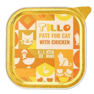Tillo Chicken Paté Wet Cat Food 100g