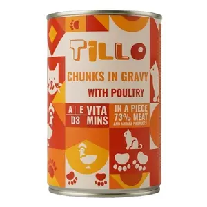 Tillo Poultry in Sauce Wet Cat Food 415g