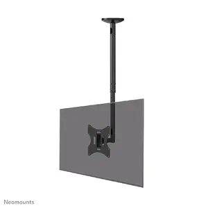 NewStar FPMA-C060BLACK Ceiling Monitor and TV Mount for 10-40 Inch Screens with Adjustable Height 60-85 cm and VESA up to 200x200 mm in Black