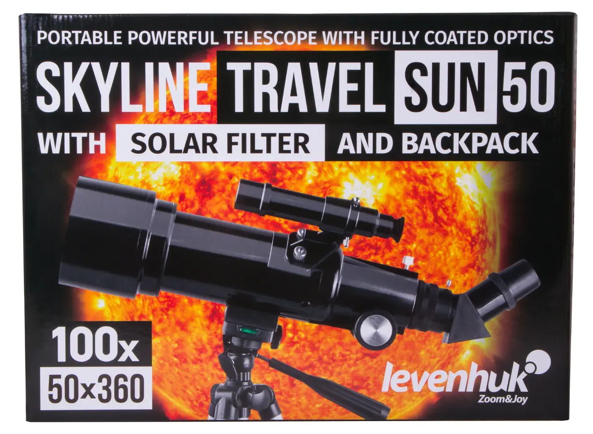 Levenhuk Skyline Travel Sun 50 Refractor Telescope Photo 2
