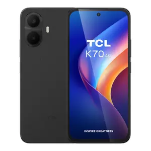 TCL K70 4G Smartphone 6.8" HD+ Display MediaTek Helio G100 Turbo 4GB RAM 128GB Storage 50MP Dual Camera 5200mAh Battery Black Hybrid Dual SIM Android