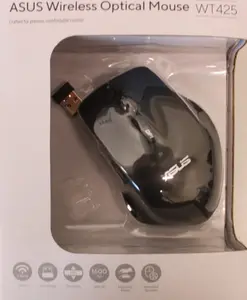 Asus WT425 Wireless Optical Mouse Black 1600 DPI 5 Buttons Right-Handed Ergonomic