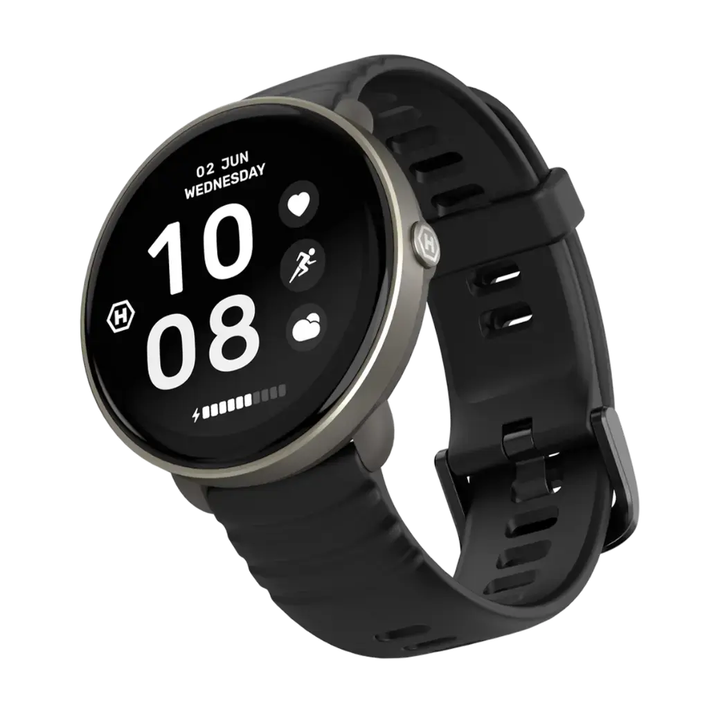 Viedpulkstenis Hammer Ventus GPS AMOLED 1.32" Melns Photo 3