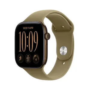 Apple Watch Series 12 GPS 42mm Dark Bronze Aluminium Case with Olive Sport Band S/M