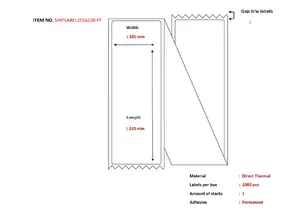 Capture Ship-label 105 x 220mm,