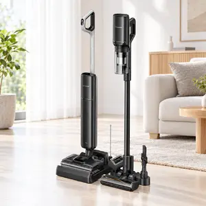 Dreame G12 Dual 5-in-1 vertikālais bezvadu putekļu sūcējs sausai un mitrai tīrīšanai, bez maisa ar 28000 Pa
