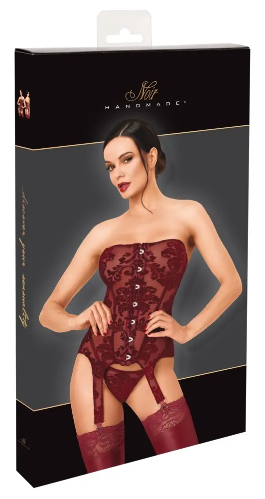 Korsete Noir Burgundy XL bez lencēm