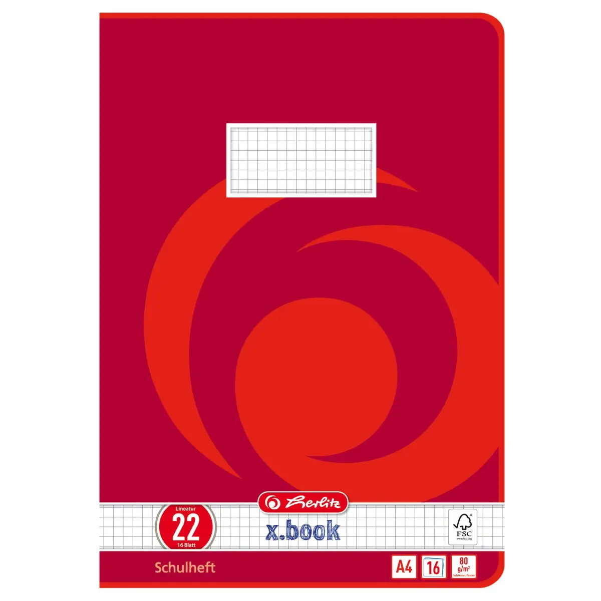 Herlitz 3322203 Burtnīca Rūtiņās 16 Lapsas