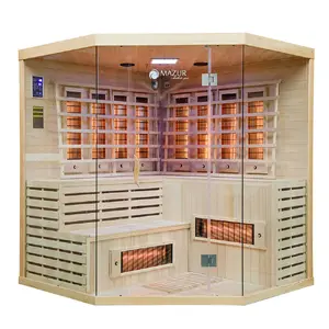 AMUE Infrared Sauna AMO-EA4CRS Four-Seater with Himalayan Salt