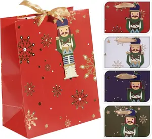 Gift Bag Snowflakes with festive winter design for presenting small presents and holiday items