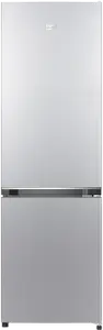 BEKO B1RCSO264S Отдельно стоящий холодильник с морозильной камерой серебристого цвета, общей емкостью 262 л, классом энергопотребления E и встроенным дисплеем