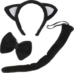 GoDan 4212 Black Cat Costume Set with Ears